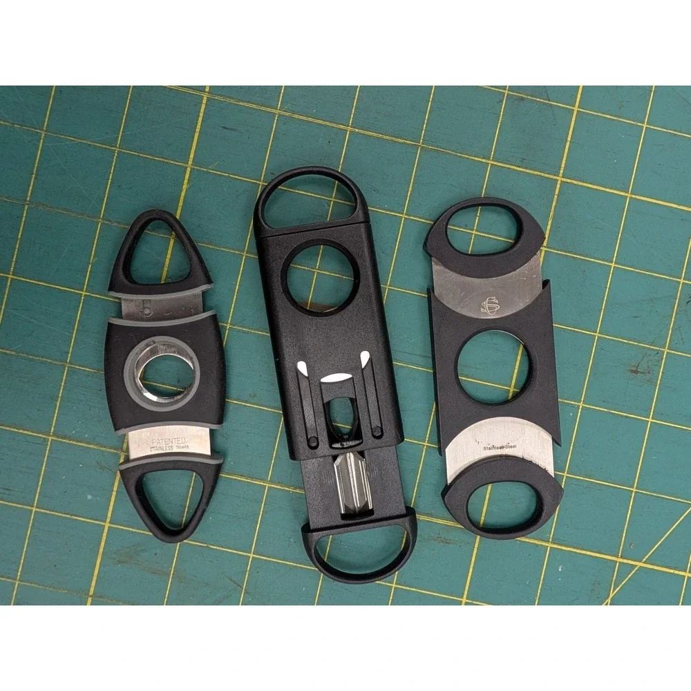 Cigar Cutters Lot of 3 Stainless Steel